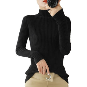 Women's Ribbed Turtleneck Sweater — View 5
