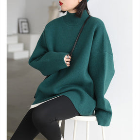 Women's Chunky Knit Turtleneck Sweater — View 1