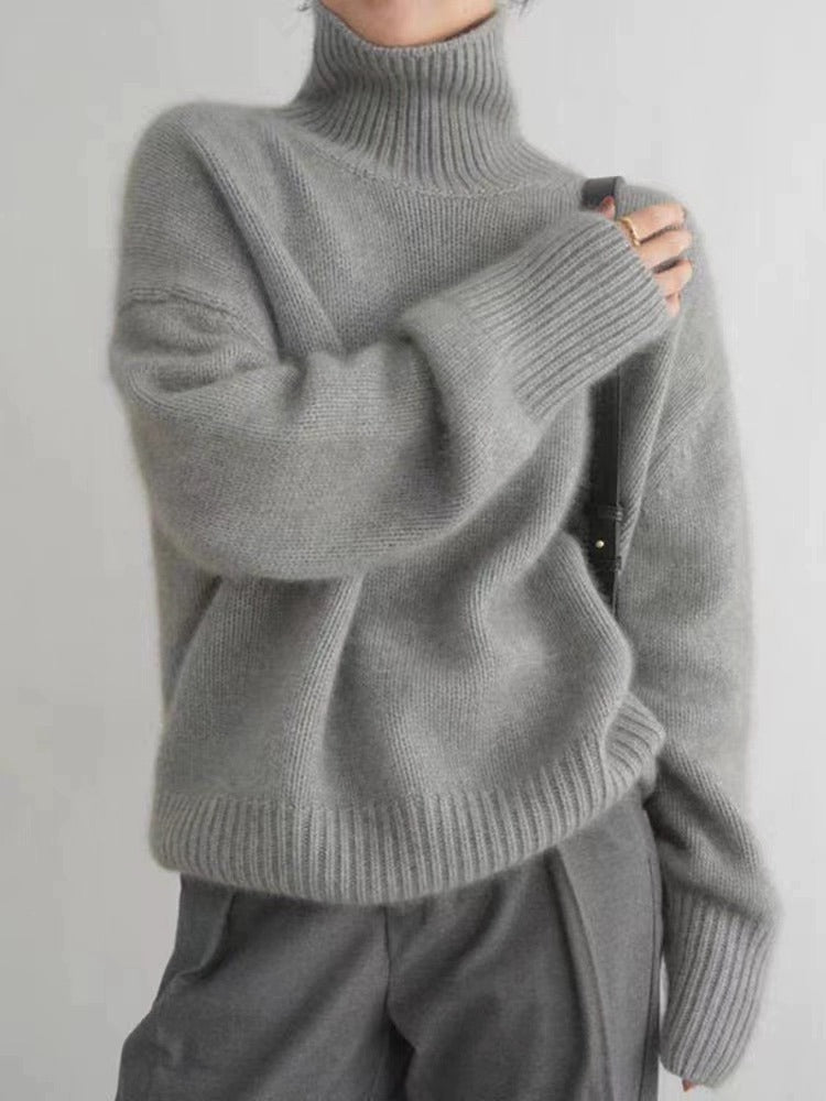 Women's Cashmere Turtleneck Sweater — View 15