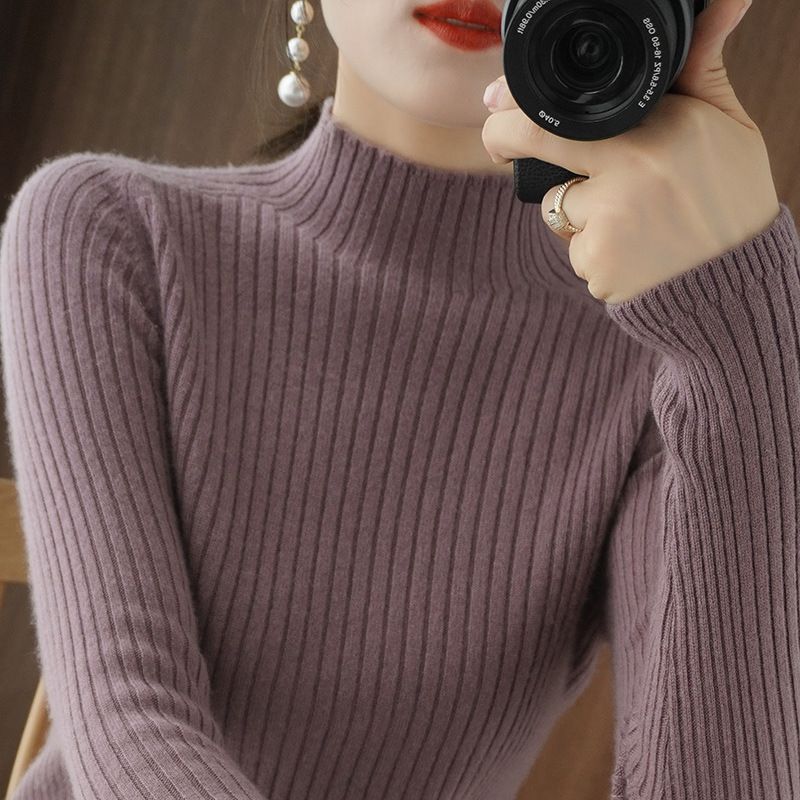 Women's Ribbed Turtleneck Sweater — View 1