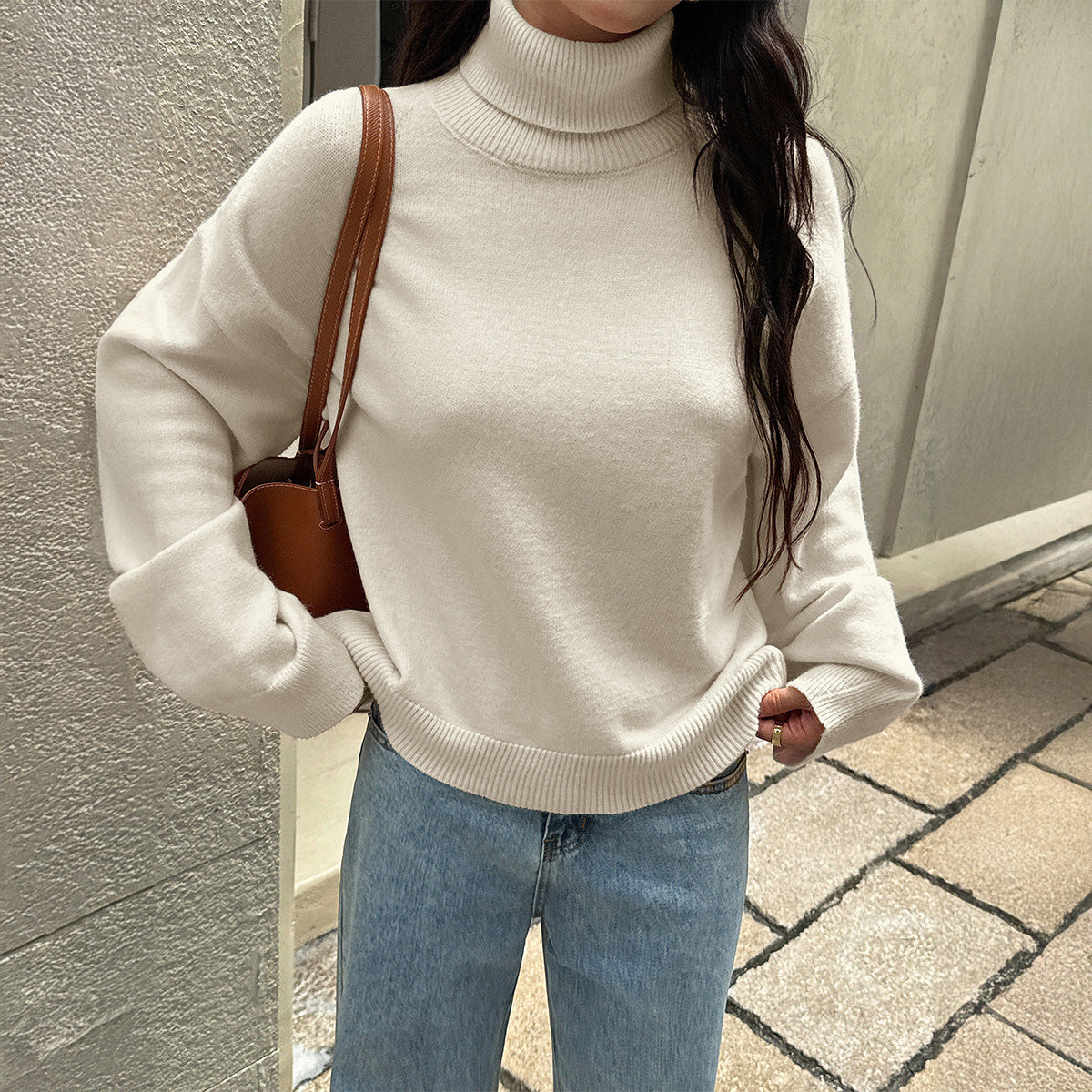 Women's Turtleneck Sweater — View 3