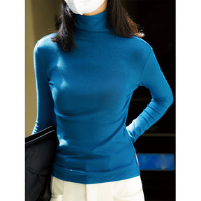 Women's Fitted Turtleneck Sweater — View 4
