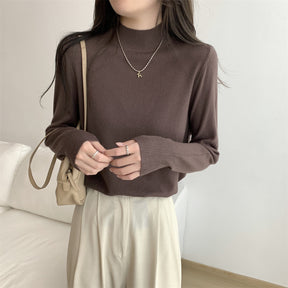 Women's Drop Shoulder Turtleneck Sweater — View 10