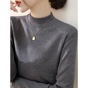 Women's Wool Blend Turtleneck Sweater — View 10