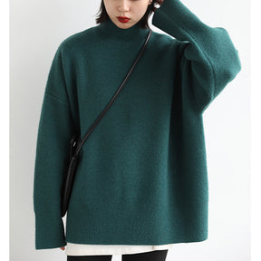 Women's Chunky Knit Turtleneck Sweater — View 7