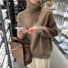 Women's Turtleneck Sweater — View 7