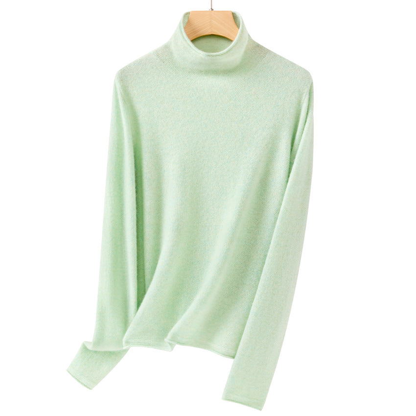 Women's Fine Knit Turtleneck Sweater — View 9