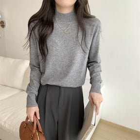 Women's Drop Shoulder Turtleneck Sweater — View 2