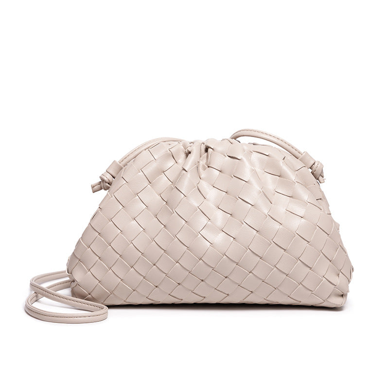 Women's Woven Mini Crossbody Bag in Sandstone by Juana Fashion