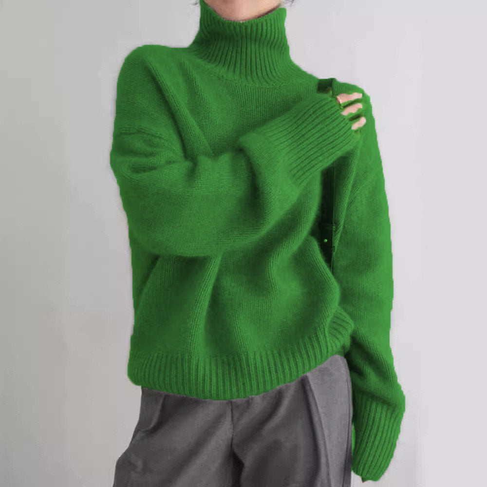 Women's Cashmere Turtleneck Sweater — View 8