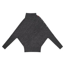Women's Oversized Cable Knit Ribbed Turtleneck Sweater — View 6