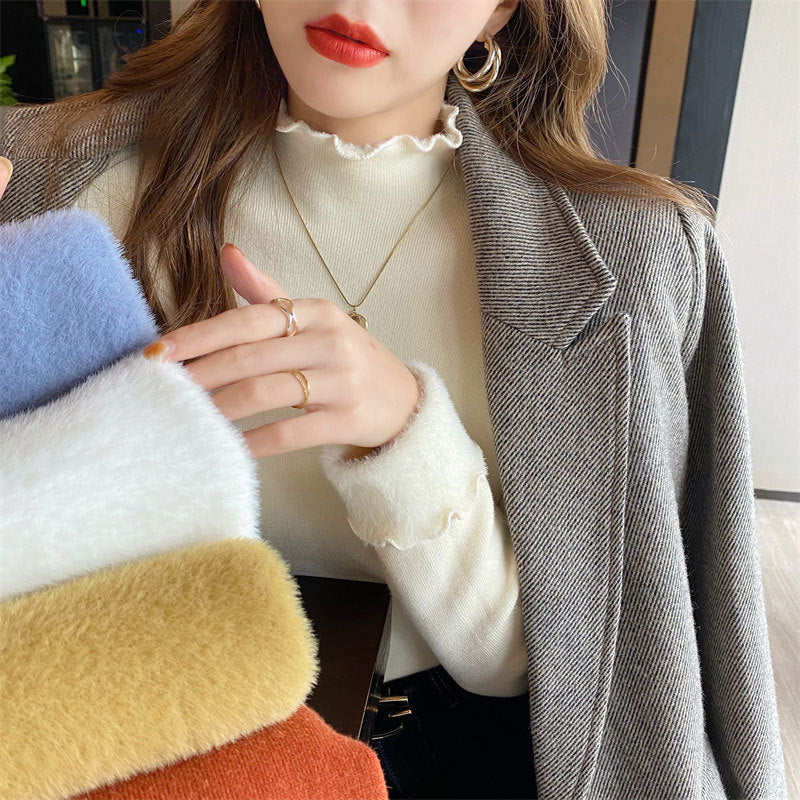 Women's Short Turtleneck Sweater — View 2