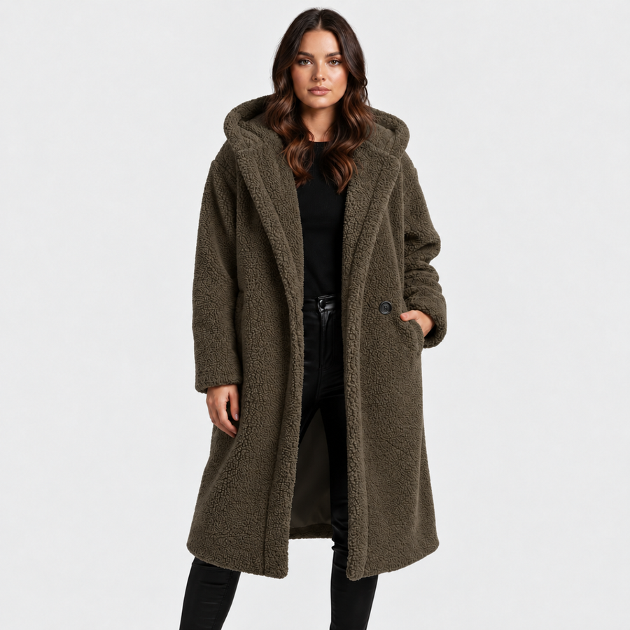 Women's Hooded Teddy Coat — View 2