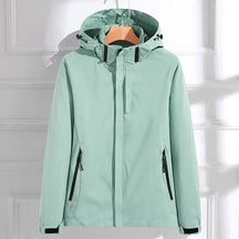 Women's Hooded Zip-Up Jacket | Angela in Mint - Juana Fashion