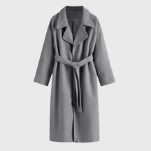 Women's Classic Wool-Blend Winter Coat | Veronika in Brown - Juana Fashion