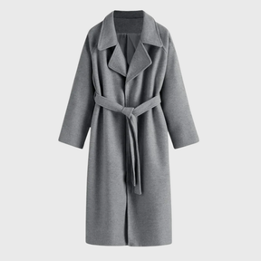 Women's Classic Wool-Blend Winter Coat | Veronika in Brown - Juana Fashion