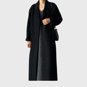 Women's Classic Wool-Blend Winter Coat | Veronika in Brown - Juana Fashion