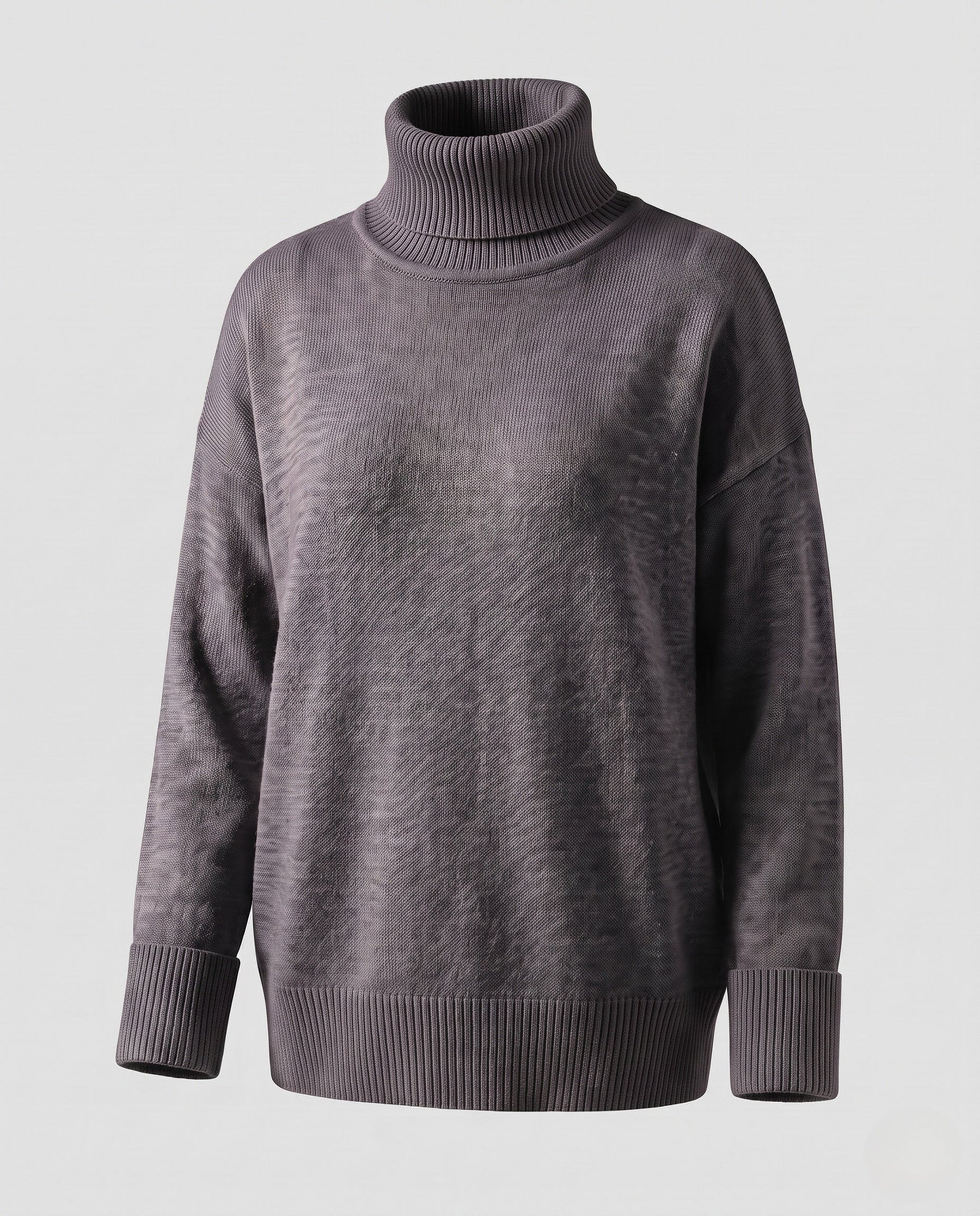 Women's Ribbed Turtleneck Sweater — View 9