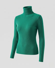 Women's Ribbed Turtleneck Sweater — View 9