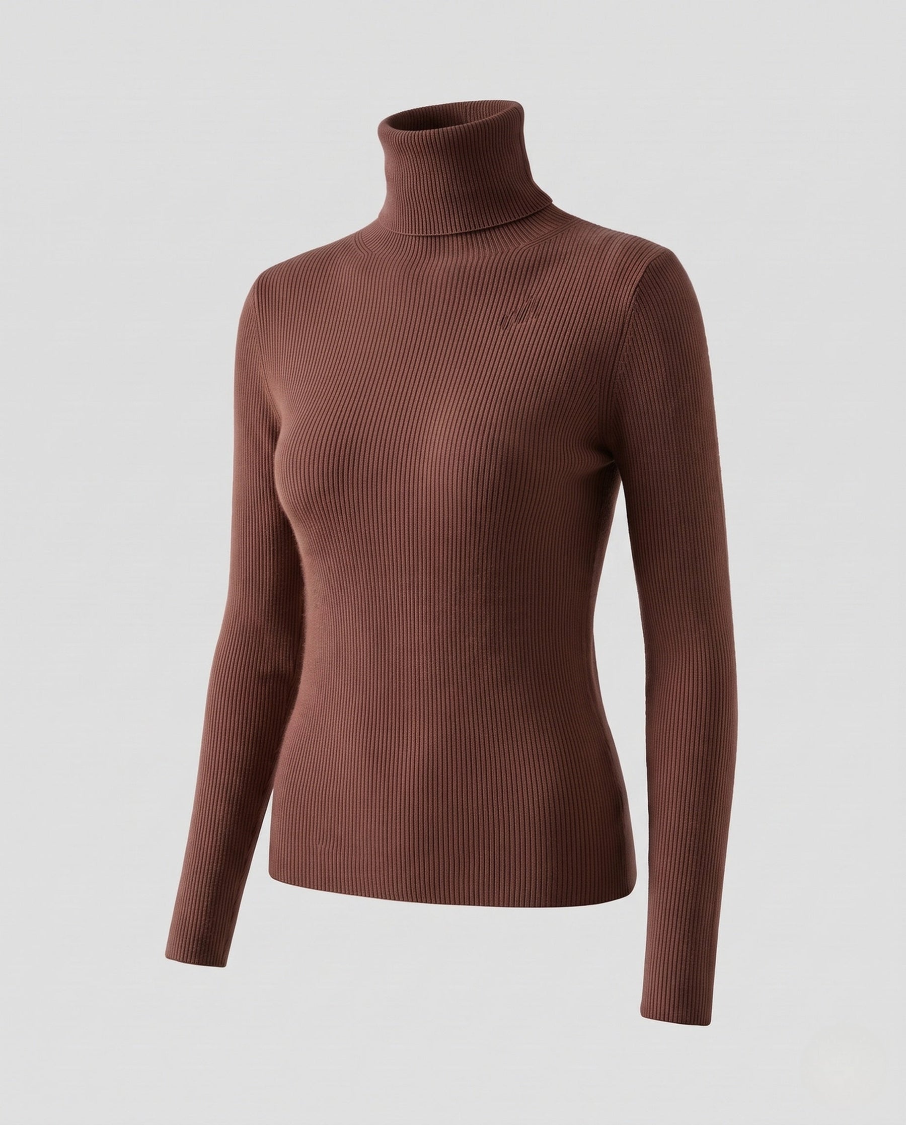Women's Ribbed Turtleneck Sweater — View 7