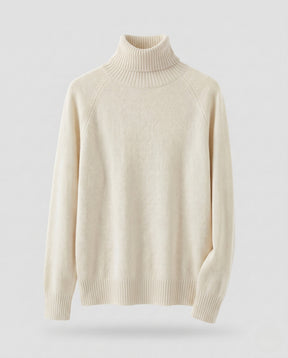 Women's Ribbed Fine Knit Raglan Sleeve Turtleneck Sweater — View 12