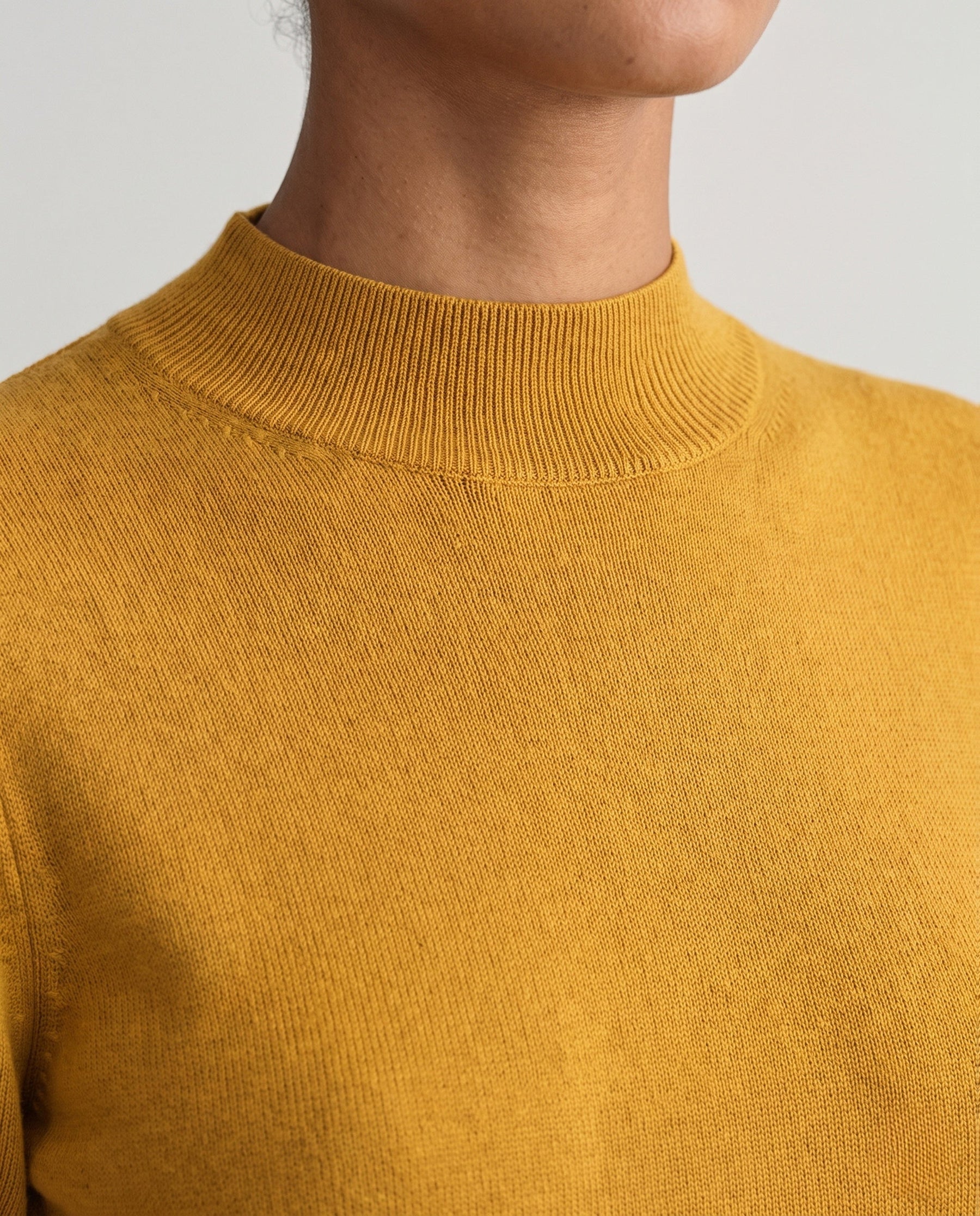 Women's Cashmere Fitted Ribbed Turtleneck Sweater — View 3