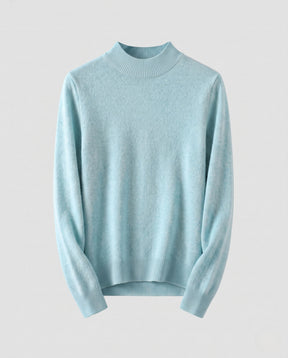 Women's Cashmere Fitted Ribbed Turtleneck Sweater — View 9