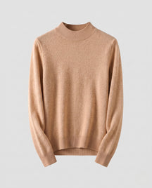 Women's Cashmere Fitted Ribbed Turtleneck Sweater — View 13