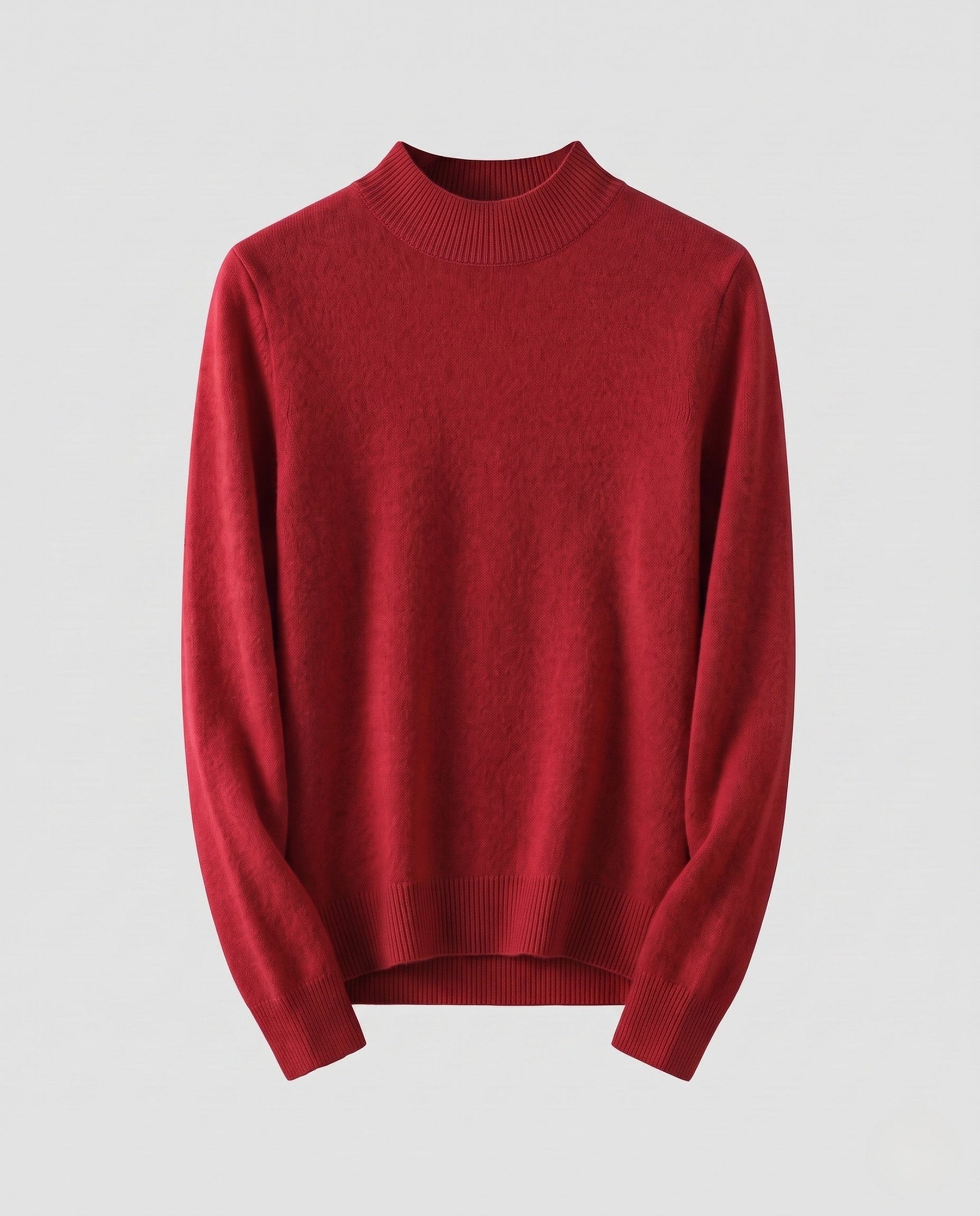 Women's Cashmere Fitted Ribbed Turtleneck Sweater — View 15