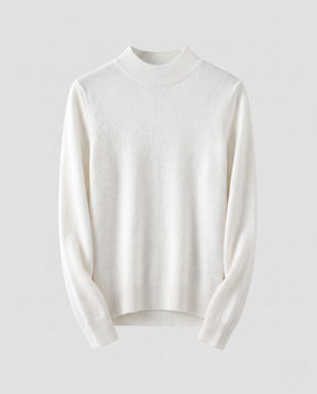 Women's Cashmere Fitted Ribbed Turtleneck Sweater — View 8