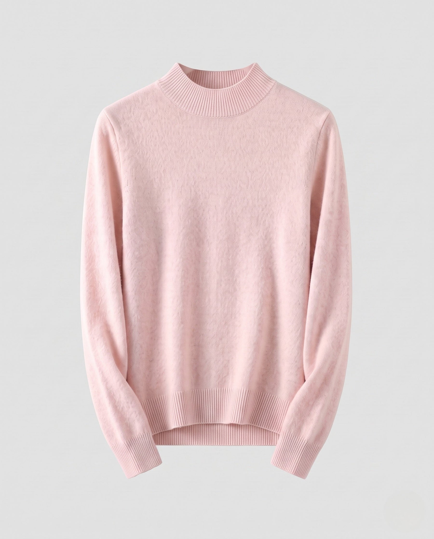 Women's Cashmere Fitted Ribbed Turtleneck Sweater — View 7