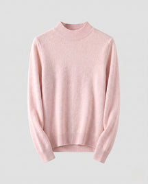 Women's Cashmere Fitted Ribbed Turtleneck Sweater — View 7