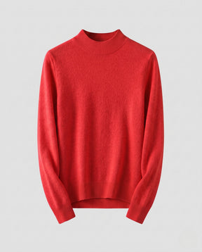 Women's Cashmere Fitted Ribbed Turtleneck Sweater — View 6