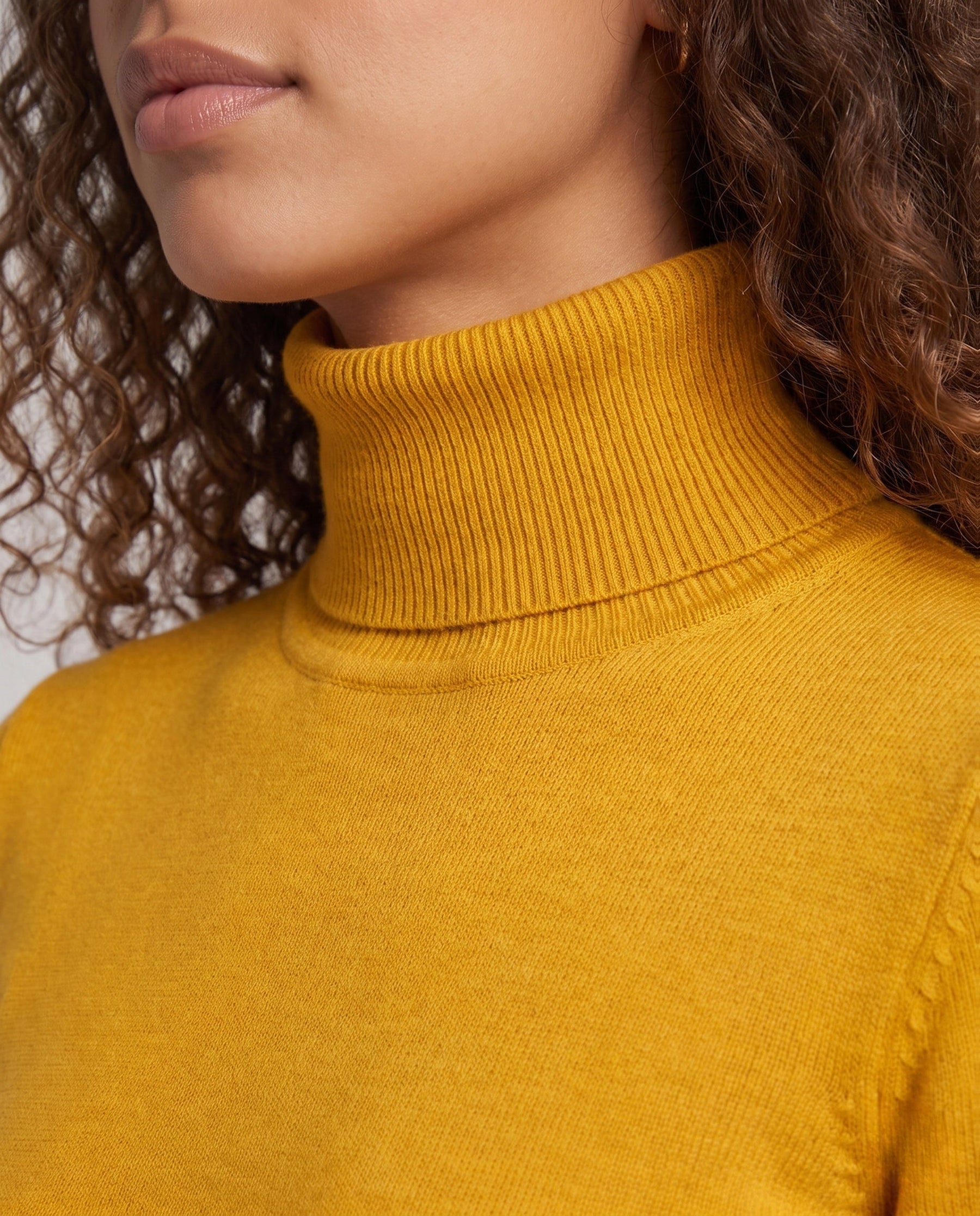 Women's Ribbed Turtleneck Sweater — View 3