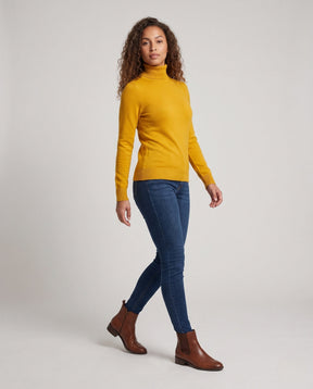 Women's Ribbed Turtleneck Sweater — View 1