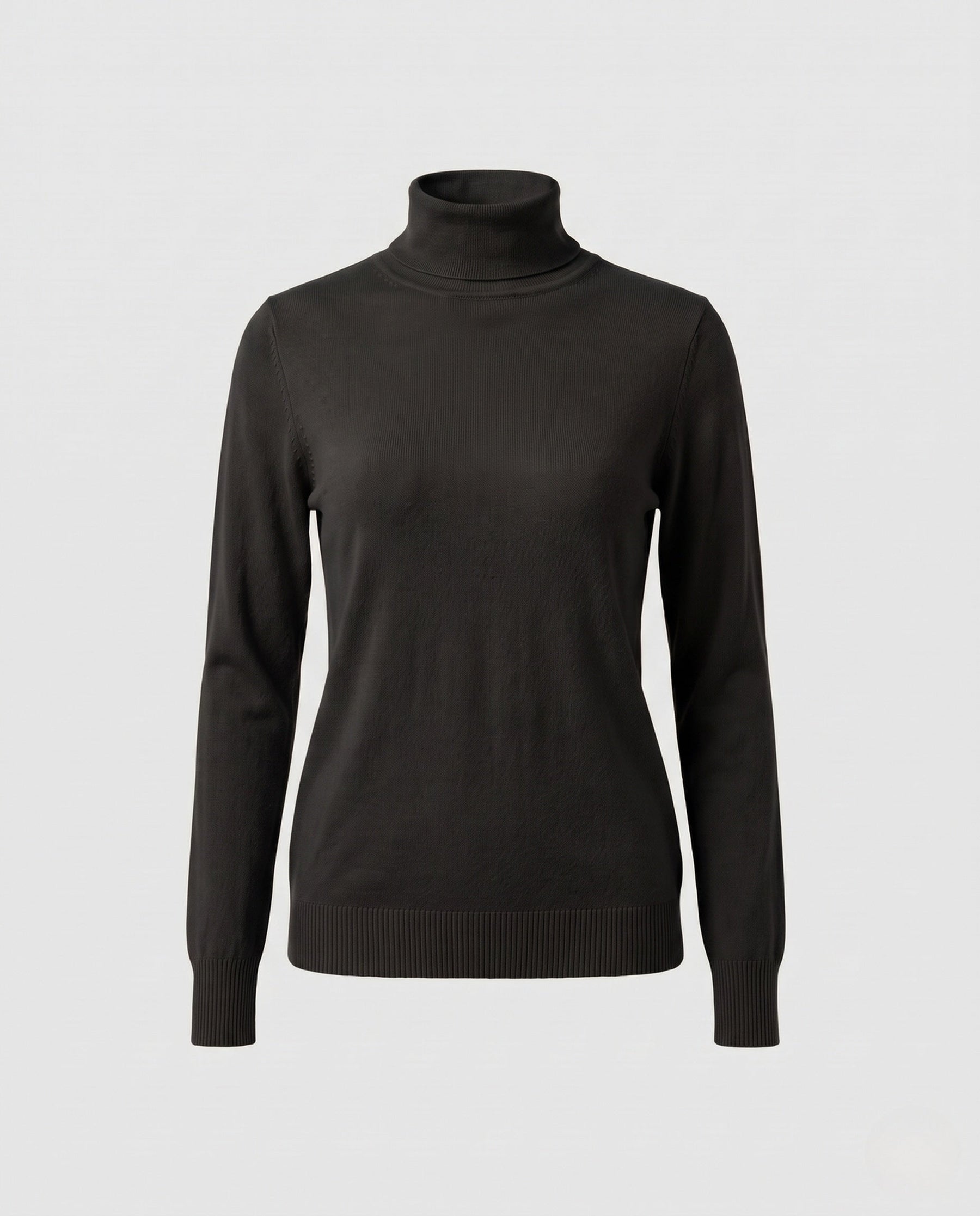 Women's Ribbed Turtleneck Sweater — View 7