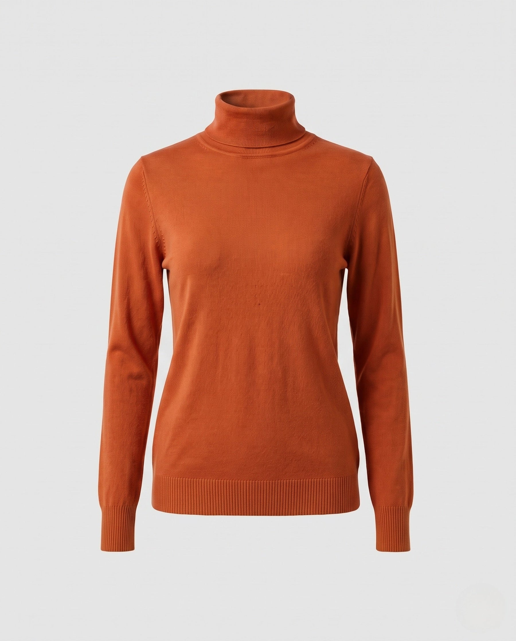 Women's Ribbed Turtleneck Sweater — View 8