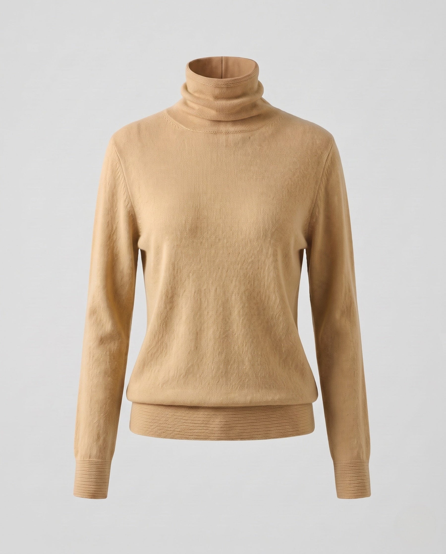 Women's Fine Knit Turtleneck Sweater — View 14