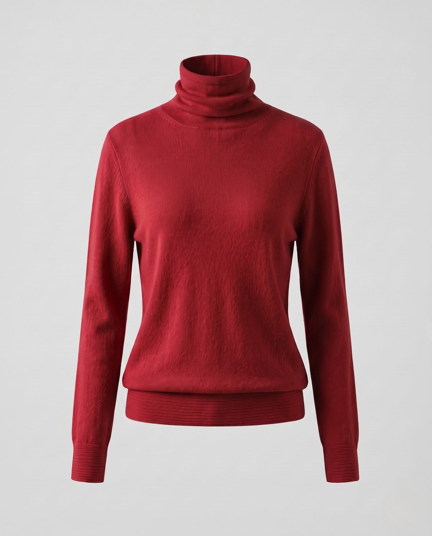 Women's Fine Knit Turtleneck Sweater — View 7