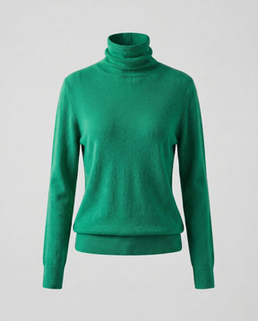 Women's Fine Knit Turtleneck Sweater — View 9