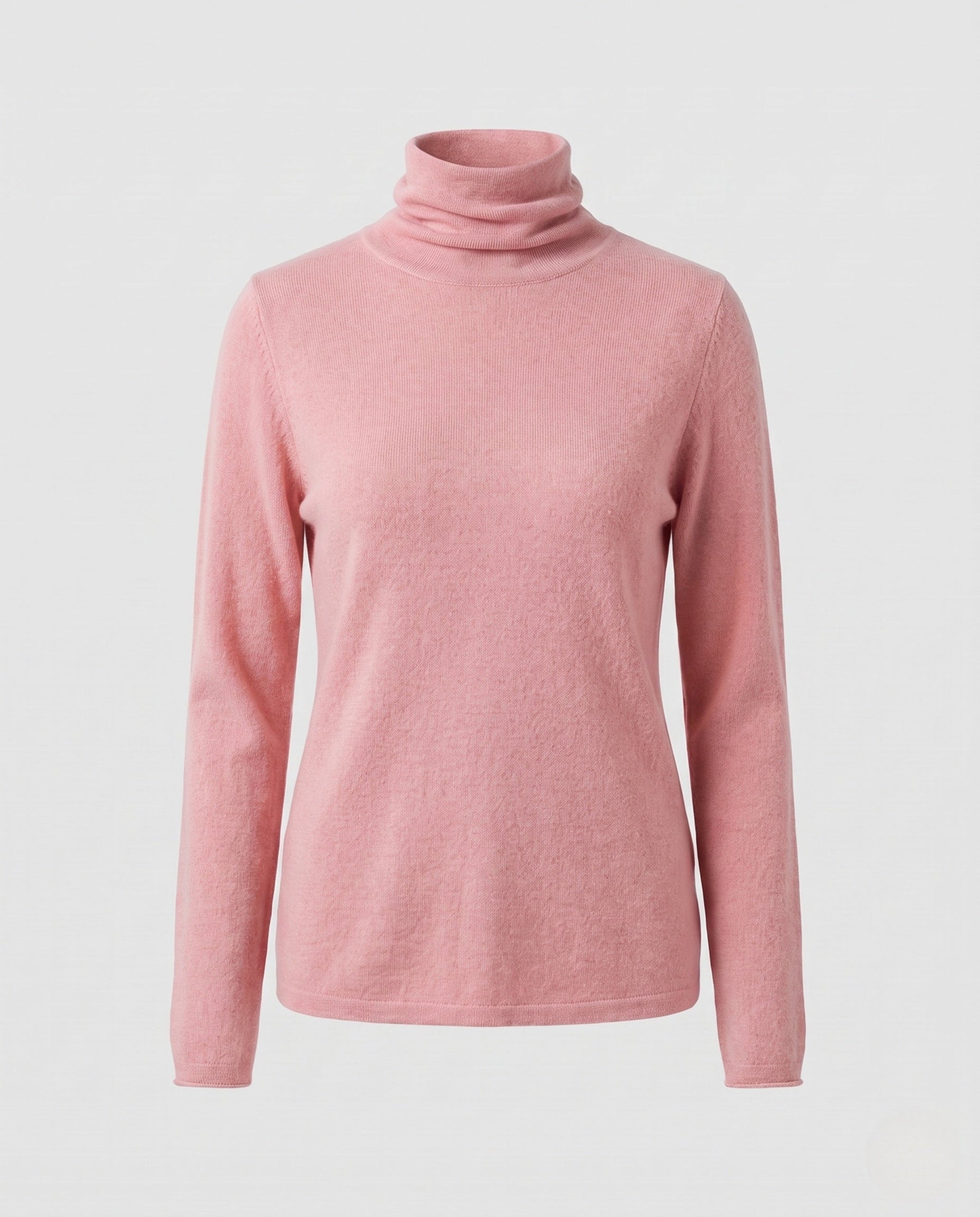 Women's Cashmere Blend Fine Knit Turtleneck Sweater — View 19