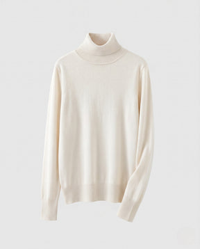 Women's Ribbed Fine Knit Thumbhole Turtleneck Sweater — View 15