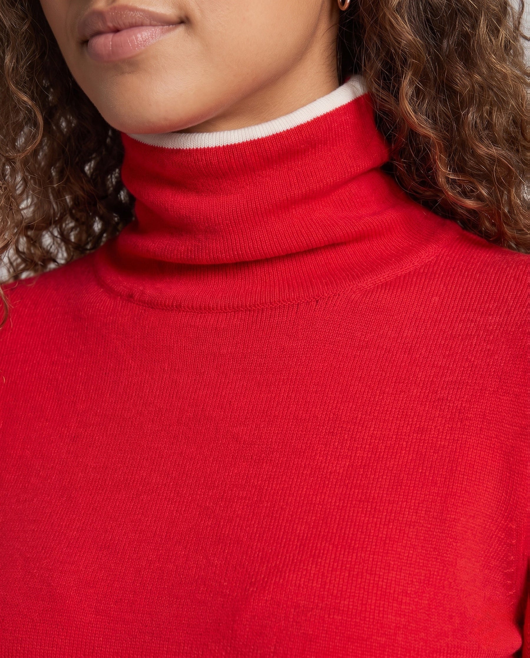 Women's Fine Knit Turtleneck Sweater — View 3