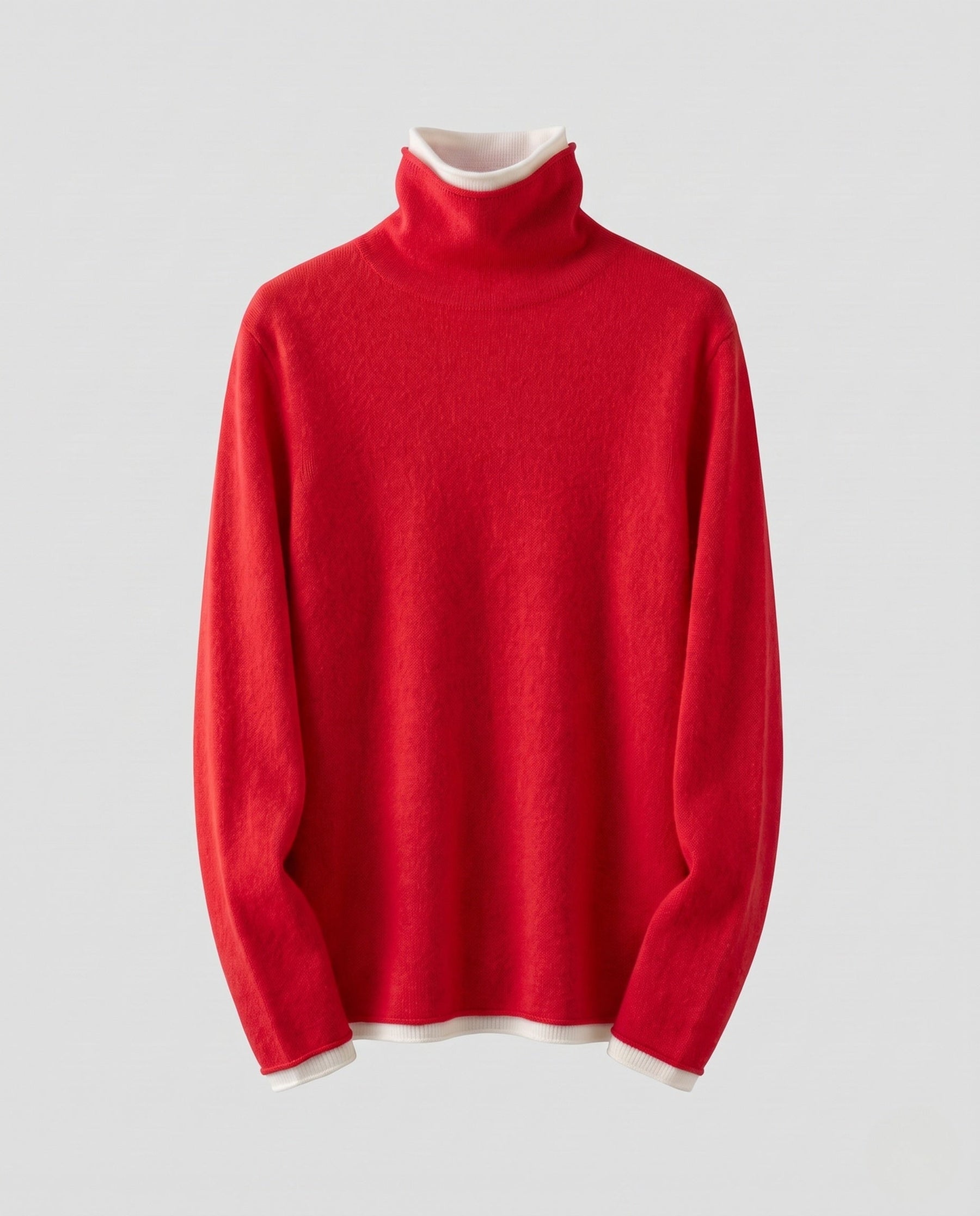 Women's Fine Knit Turtleneck Sweater — View 10