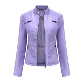 Women's Leather Look Jacket — View 17