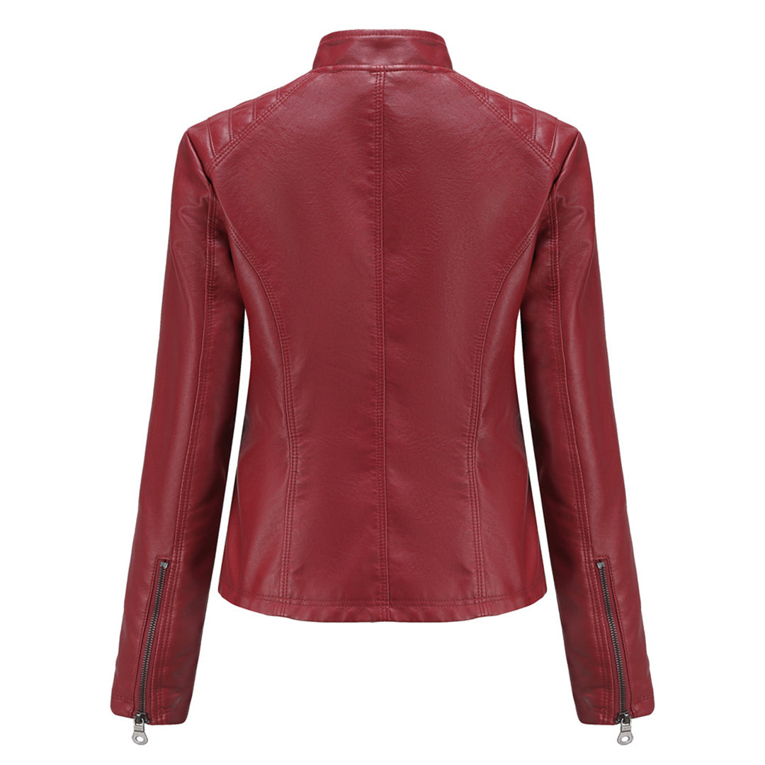 Women's Leather Look Jacket — View 10