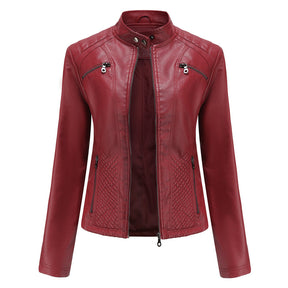 Women's Leather Look Jacket — View 14