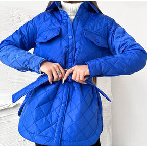 Women's Button Detail Puffer Jacket — View 12