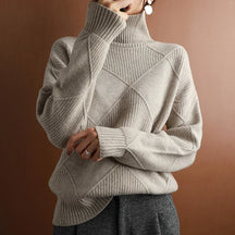 Women's Turtleneck Sweater — View 7