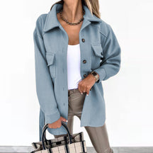 Women's Single Breasted Coat — View 10